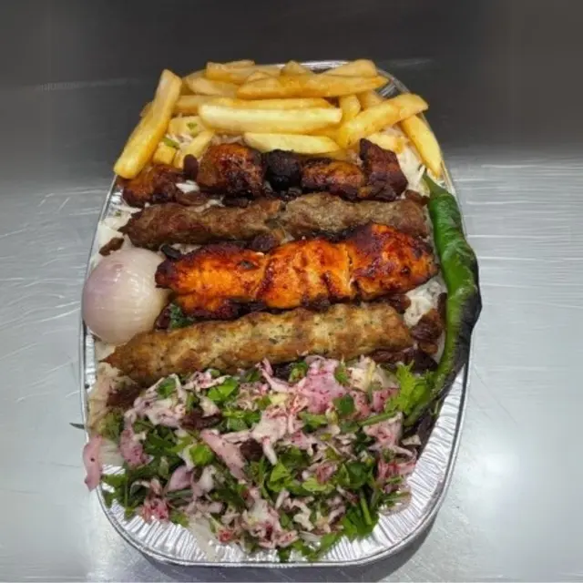Mixed Grill Plate With Rice